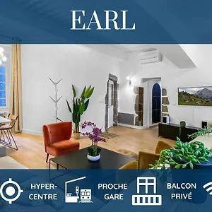 Appartement Homey Earl - Hypercentre - Proche Gare - Sauna Privatif - Balcon Prive - Wifi Gratuit, Annecy